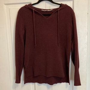 Burgundy Athleta hooded sweater
